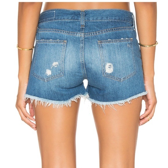 Rag & Bone Distressed Cut Off Freeport Shorts - Picture 2 of 6